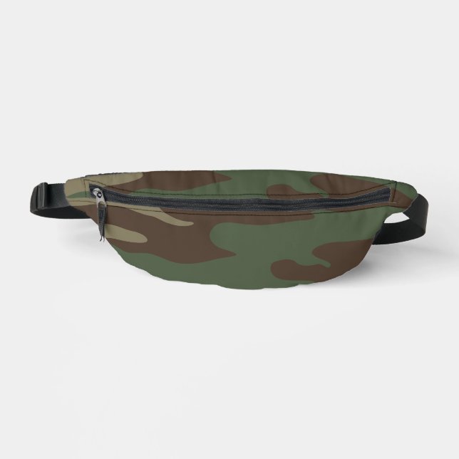 Woodland Military Camouflage Pattern Bauchtasche (Vorderseite)
