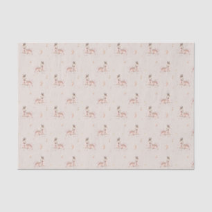 Woodland Mommy and Baby Deer Pattern Baby Dusche Seidenpapier
