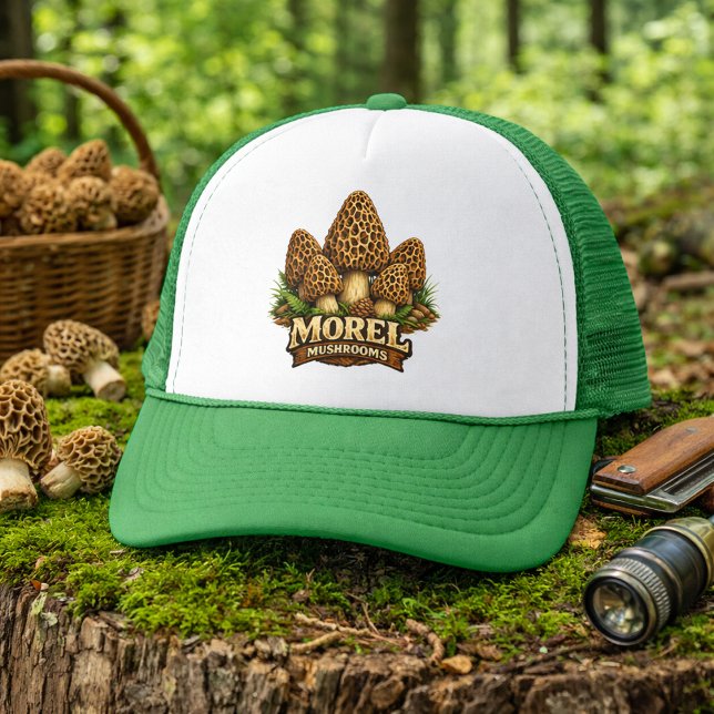 Woodland Morel Mushrooms Truckerkappe (Von Creator hochgeladen)