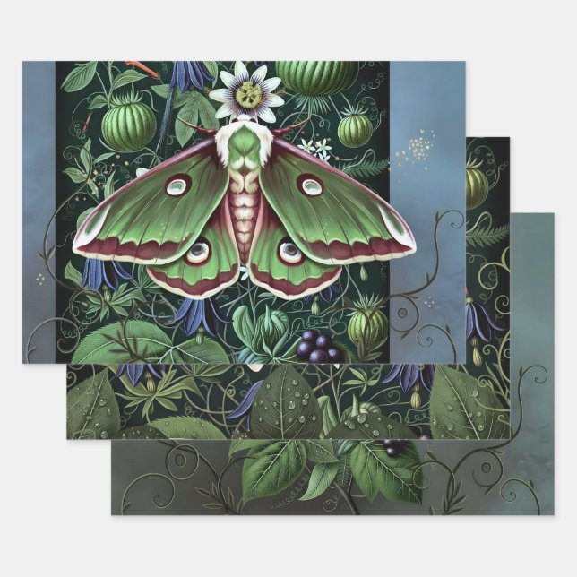  Woodland Moth Geschenkpapier Set (Set)