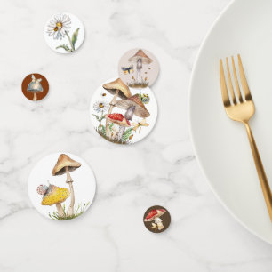 Woodland Mushroom Baby Shower Confetti mit Insekt Konfetti