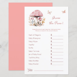 Woodland Mushroom Pink Babydusche Preis Rate