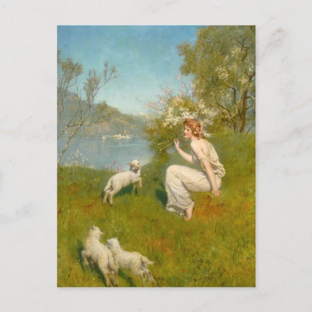 Woodland Nymph | John Collier Postkarte (Vorderseite)