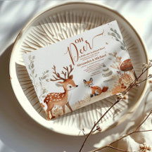 Woodland Oh Deer Forest Baby Dusche