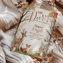 Woodland Oh Deer Theme Diapper Raffle