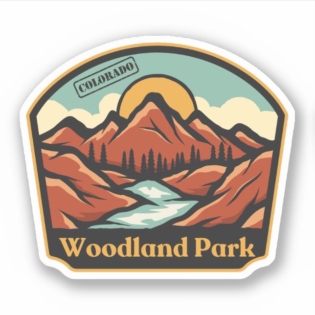 Woodland Park, Sticker du Colorado (Devant)