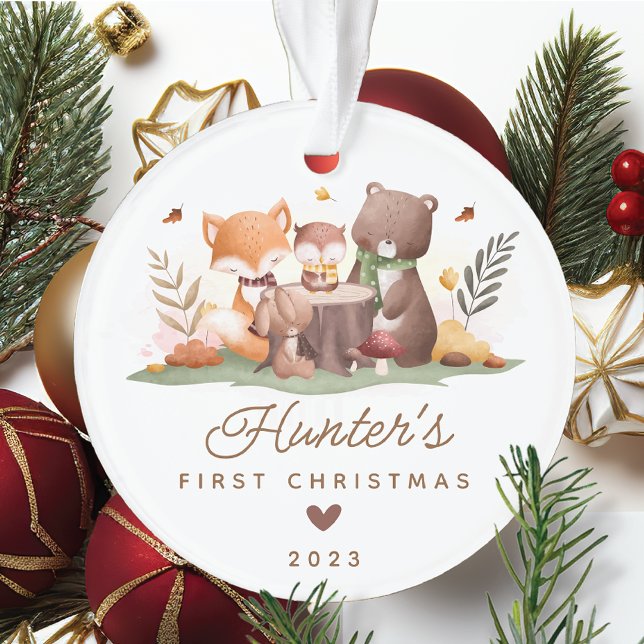 Woodland Photo Baby's First Christmas Ornament (Von Creator hochgeladen)