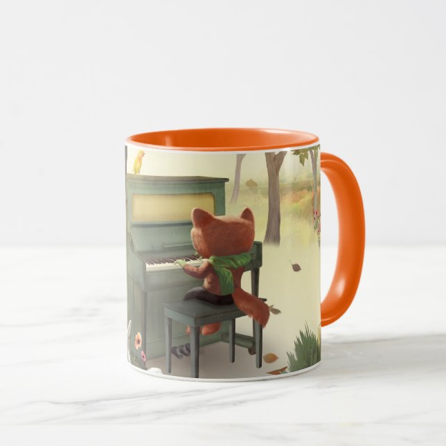 Woodland Pianist Tasse (VorderseiteRechts)