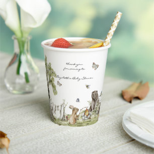 Woodland Picnic   Baby - Dusche für Waldtiere Pappbecher