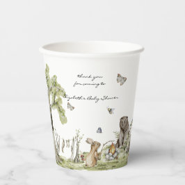 Woodland Picnic | Baby - Dusche für Waldtiere Pappbecher