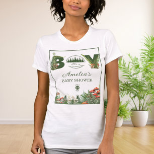 Woodland-Pilz-It's-a-Junge-Baby-Party-Wald  T-Shirt