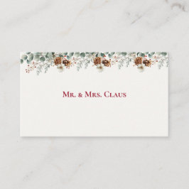 Woodland Pine & Cranberry  Platzkarte
