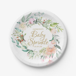Woodland Rose Paare Kindersprinkle / Dusche Pappteller