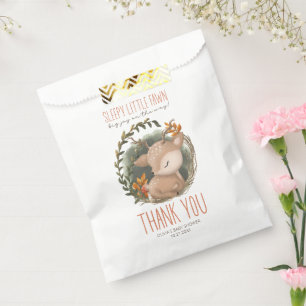 Woodland-Schlitten-Baby-Wildwasser-Babydusche Geschenktütchen