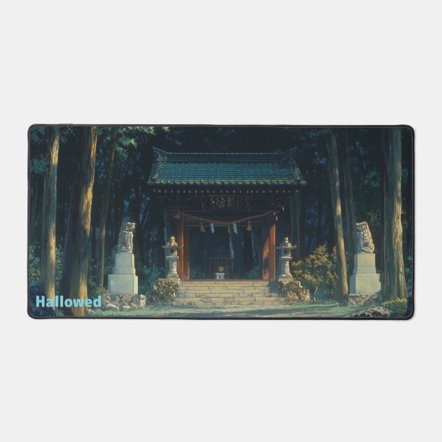 Woodland Shrine Serenity Schreibtischunterlage (Vorderseite)