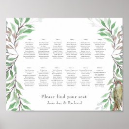 Woodland-Sitzplan Poster