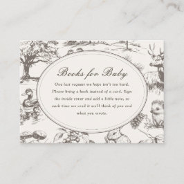 Woodland Sketched Allover Print Books for Baby Begleitkarte