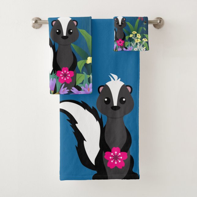 Woodland Skunk Badhandtuch Set (Insitu)