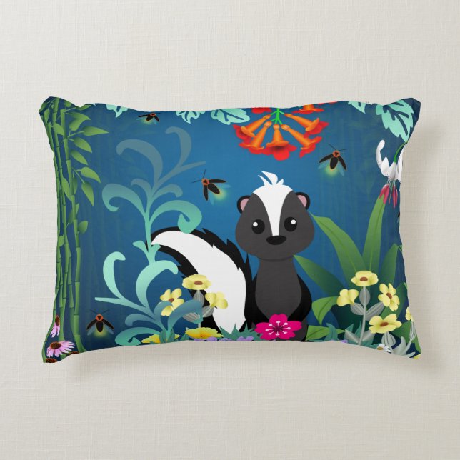 Woodland Skunk Dekokissen (Vorderseite)