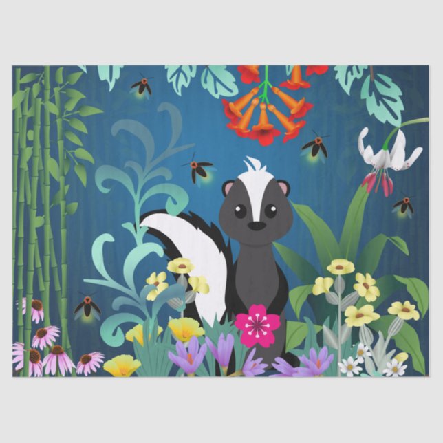 Woodland Skunk Seidenpapier (Vorderseite)