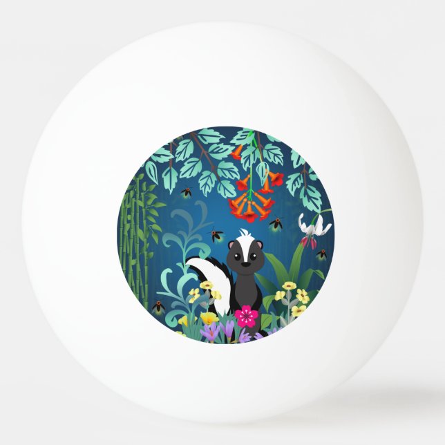 Woodland Skunk Tischtennisball (Vorderseite)