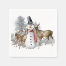 Woodland Snowman & Friends