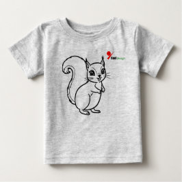 Woodland Squirrel Baby T - Shirt