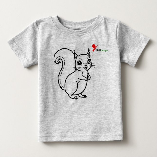 Woodland Squirrel Baby T - Shirt (Vorderseite)