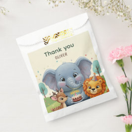 Woodland Storybook Animals Birthday Thank You Geschenktütchen