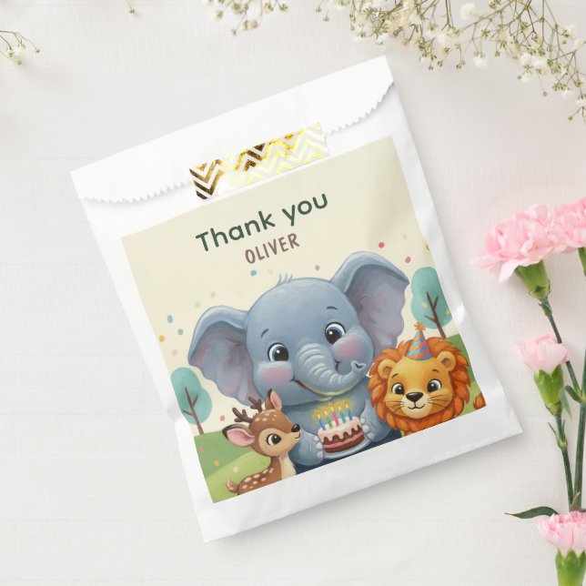 Woodland Storybook Animals Birthday Thank You Geschenktütchen (Versiegelt)