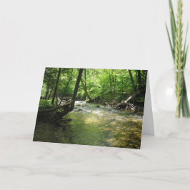 "Woodland Stream" Dankeskarte