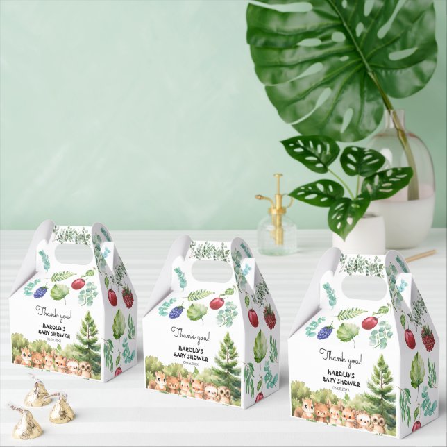 Woodland Summer Baby Boy Dusche Geschenkschachtel (Zahlreiche)