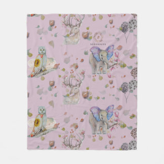 Woodland Theme Baby Fleecedecke