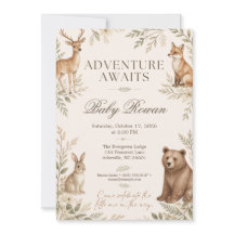 Woodland-Tiere Baby Shower-Abenteuer