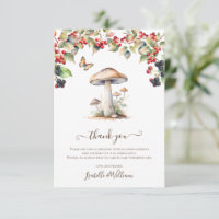 Woodland Toadstool & Mushroom Fall Babydusche