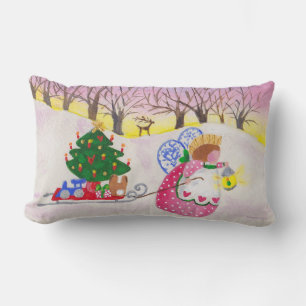 Woodland Weihnachts-Abendkissen Lendenkissen