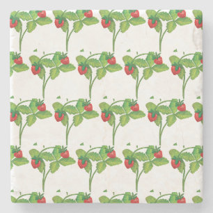 Woodland Wild Strawberry Fragaria vesca Muster Steinuntersetzer