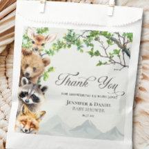 Woodland Wildlife Baby Shower Thank You
