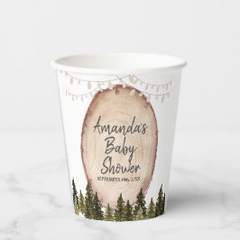 Woodland Winter Forest Baby Duschpapierkästen Pappbecher