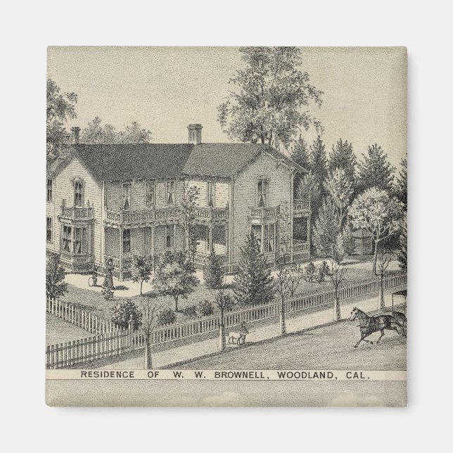 Woodland-Wohnungen Magnet (Vorne)