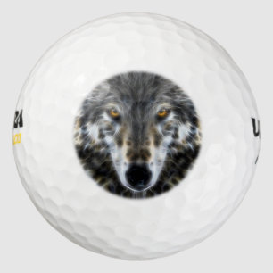 Woodland Wolf Inspirationsporträt Golfball