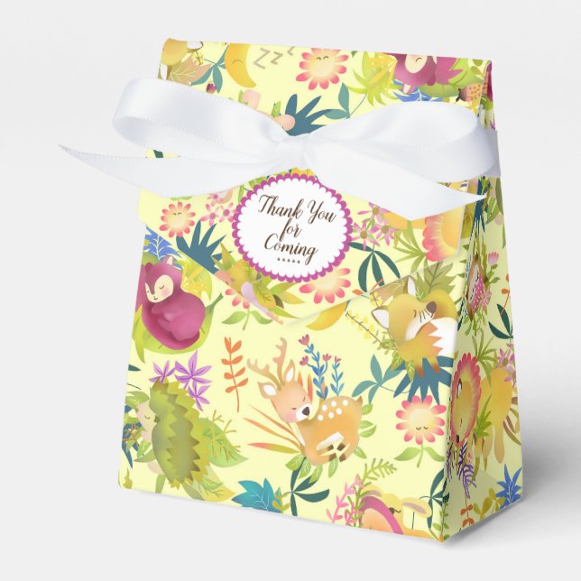 Woodlands Dreamland Yellow Favor Box Geschenkschachtel (Vorderseite)