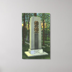 Woodlawn Friedhof, Mark- Twaingrabstein-Szene Leinwanddruck
