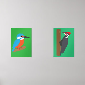 Woodpecker and Kingfisher Bilderwand Sets