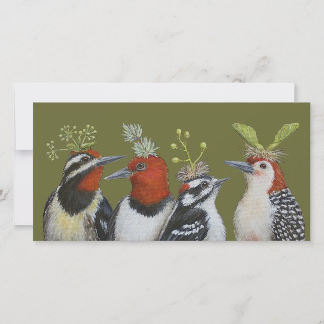 Woodpecker-Fotokarte (Vorderseite)