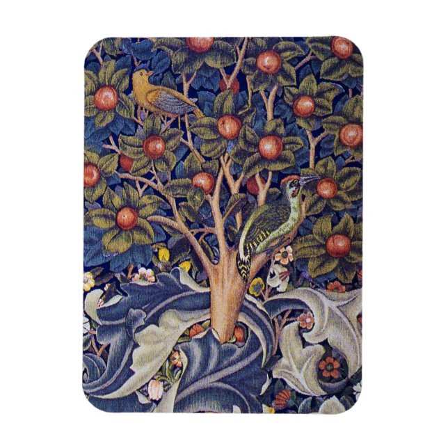 Woodpecker, William Morris Magnet (Vertikal)