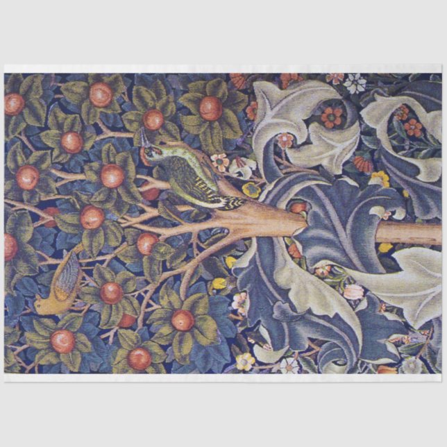 Woodpecker, William Morris Seidenpapier (Vorderseite)