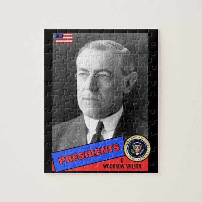 Woodrow Wilson Baseball Card (Vertikal)