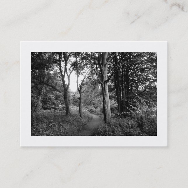 Woods Bute Park, Cardiff, Mini-Foto Visitenkarte (Vorderseite)