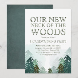 Woods Housewärming Party Einladung Winterwald